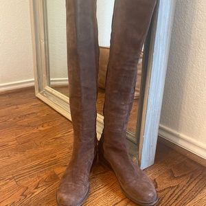 Stuart Weitzman brown suede over the knee boots